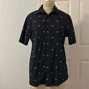 H&M American Flag Button Down Shirt
